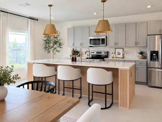 Kitchen Island-modern finishes