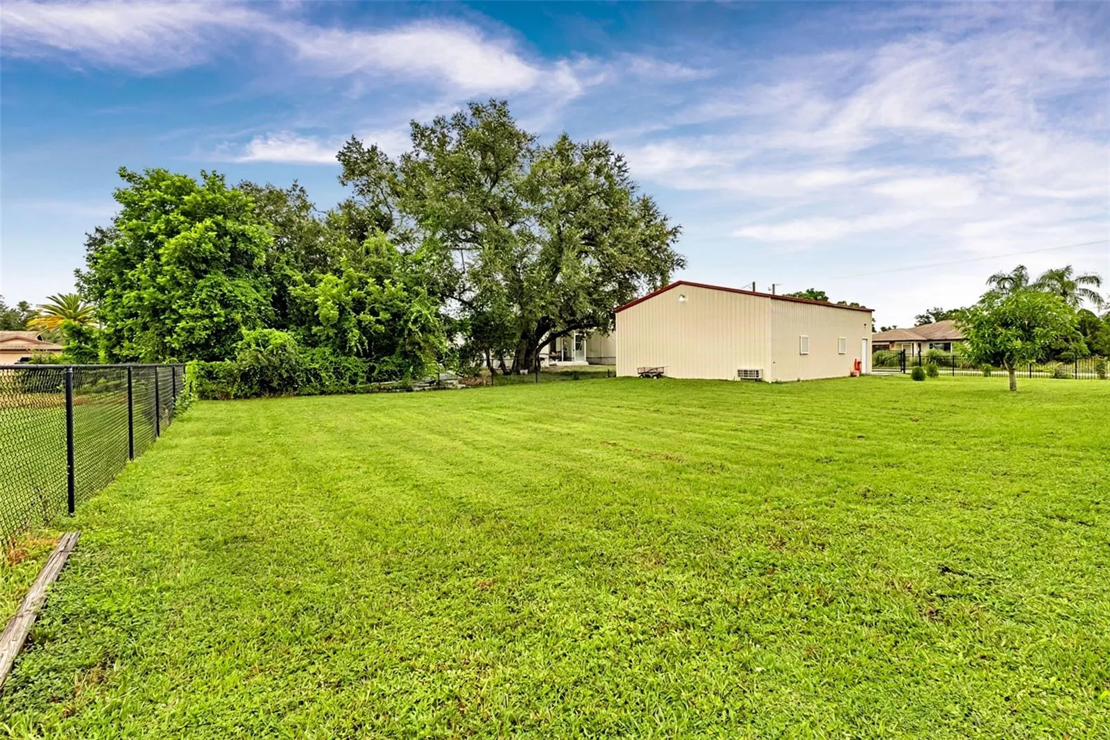 huge backyard space