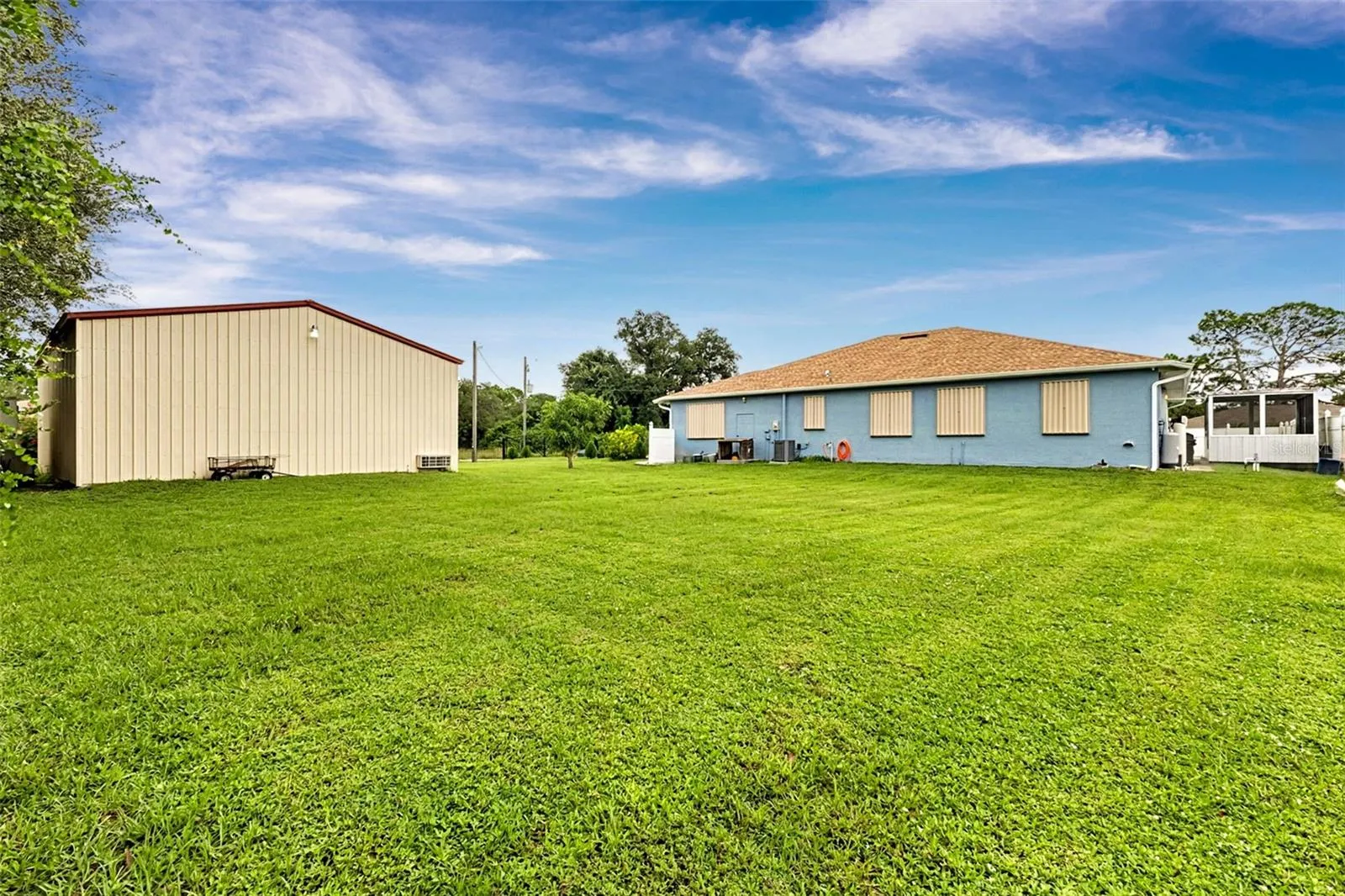 huge backyard space