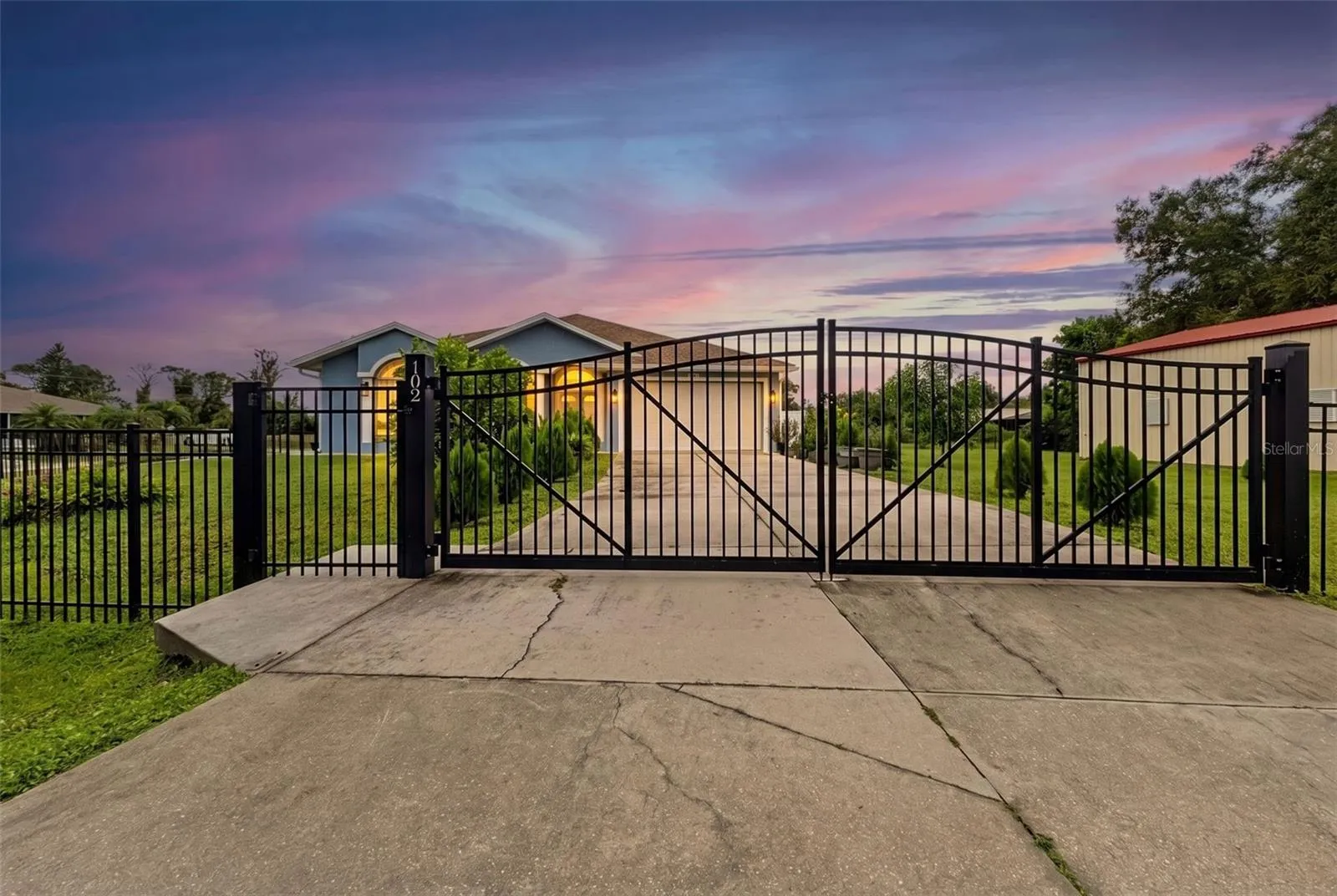 Twilight Front with Fencing