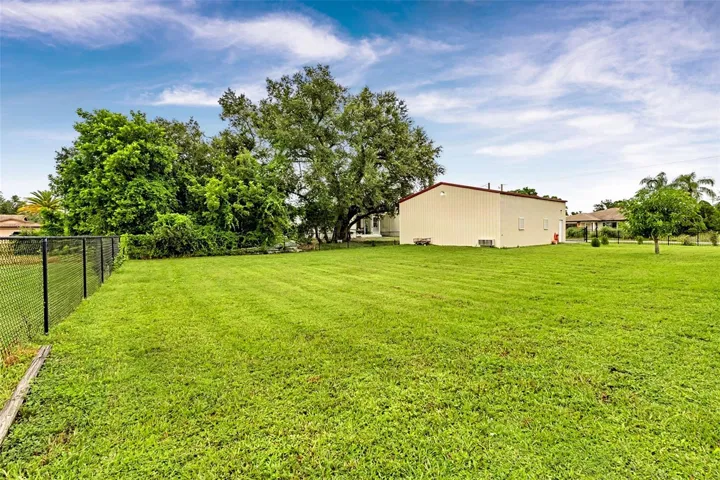 huge backyard space