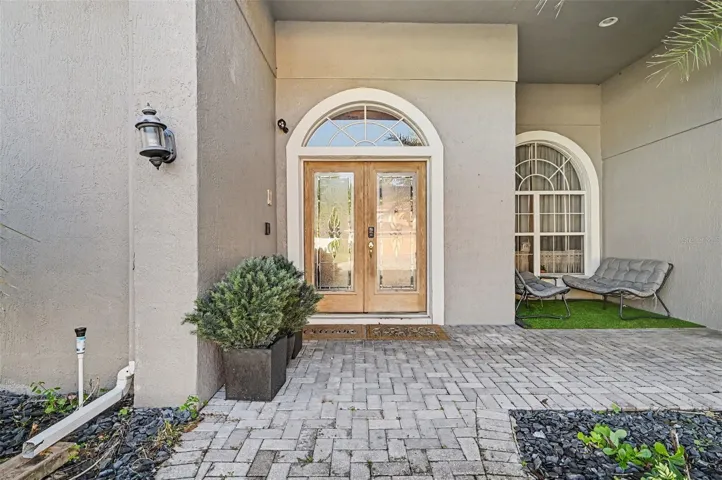 Front with patio