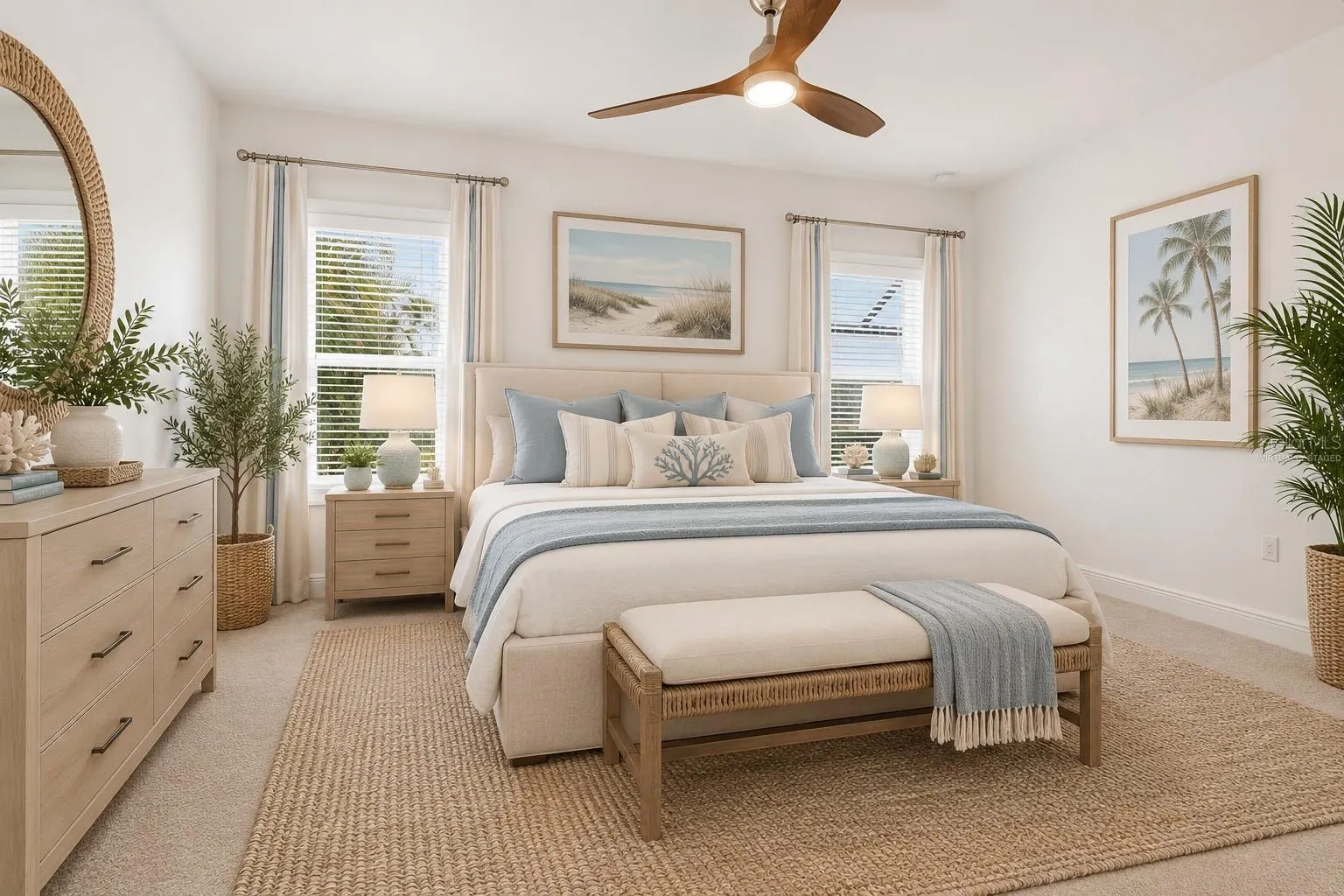 Primary Bedroom-Virtually Staged