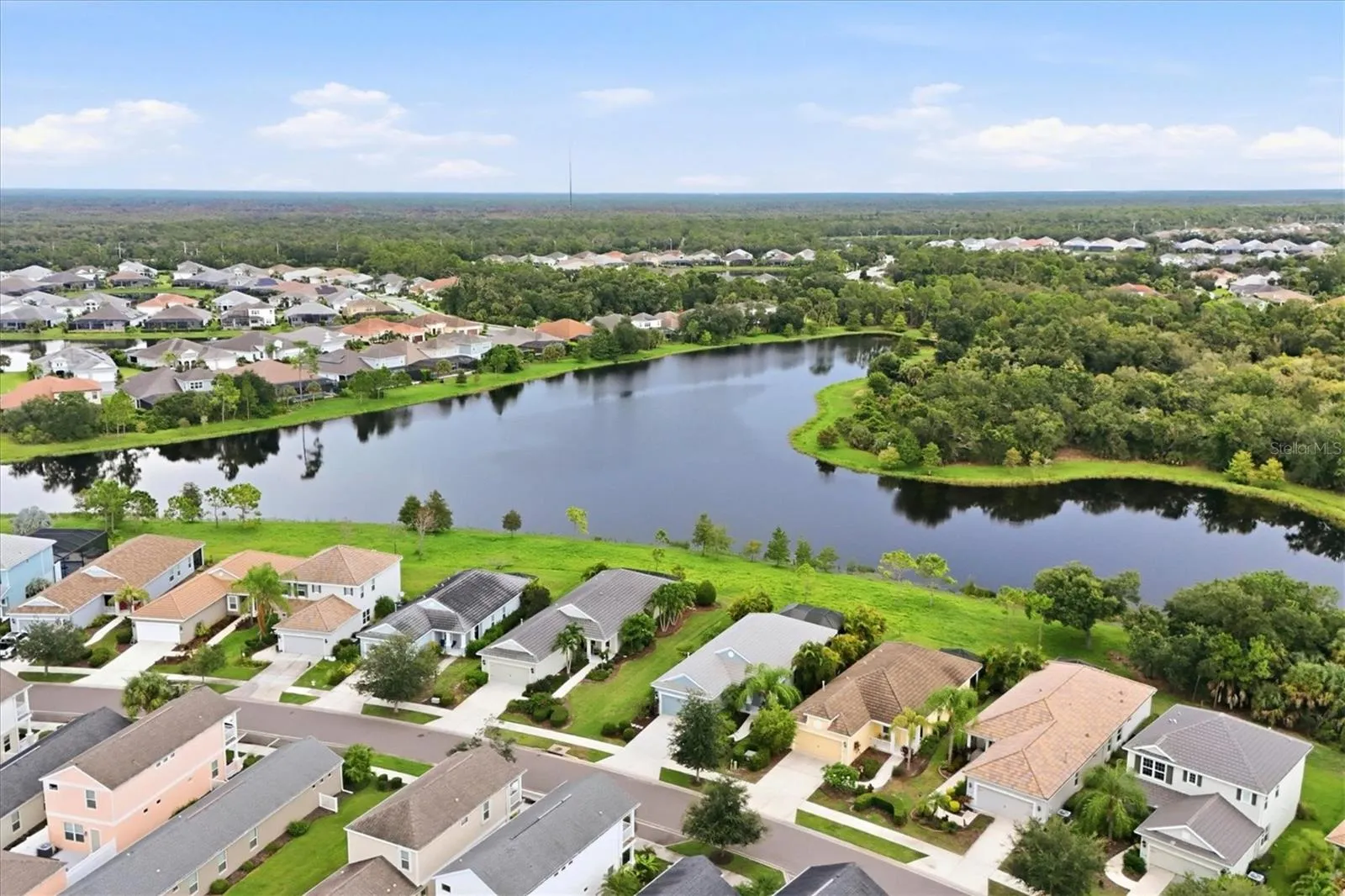 Gorgeous water view overlooking preserve.