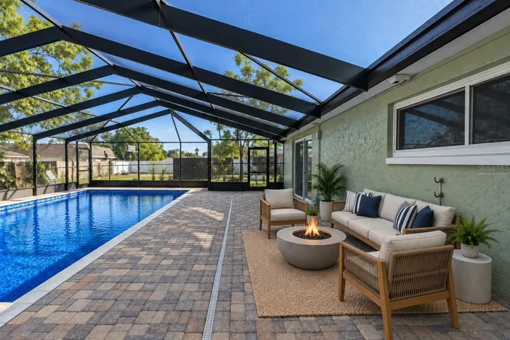 Pool Deck Virtually Staged