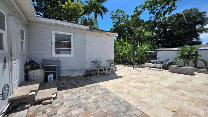 Back Entrance, Pavered/Tiled Back Patio