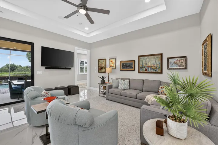 Warm & Welcoming Living Area