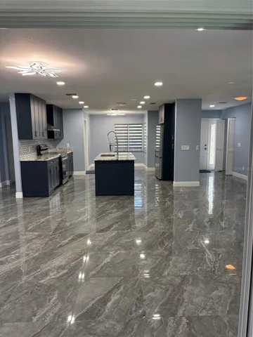 Great room view of entry