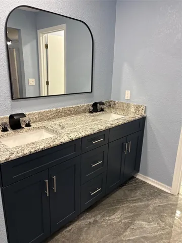 Primary bathroom vanity