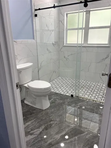 Primary bathroom toilet
