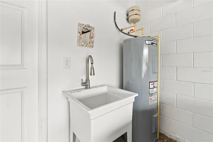 Garage Utility Sink & Water Heater