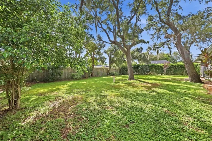 Spacious back yard and fully fenced!