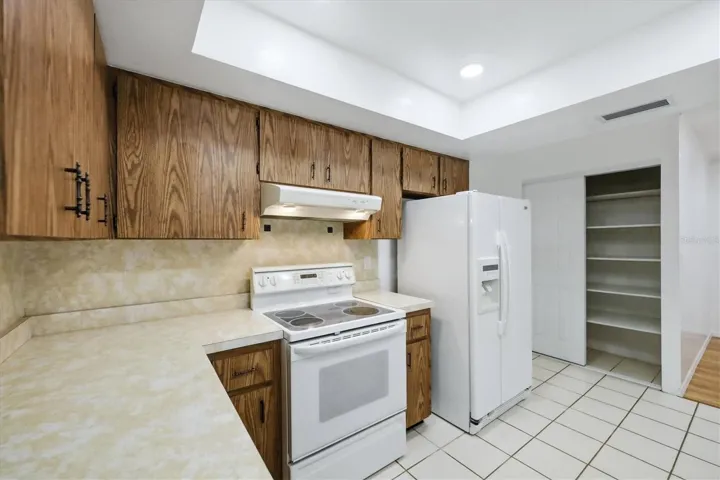 Kitchen and huge pantry.