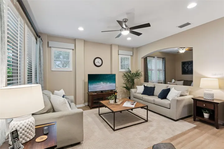 View of the Great Room & Den/office areas