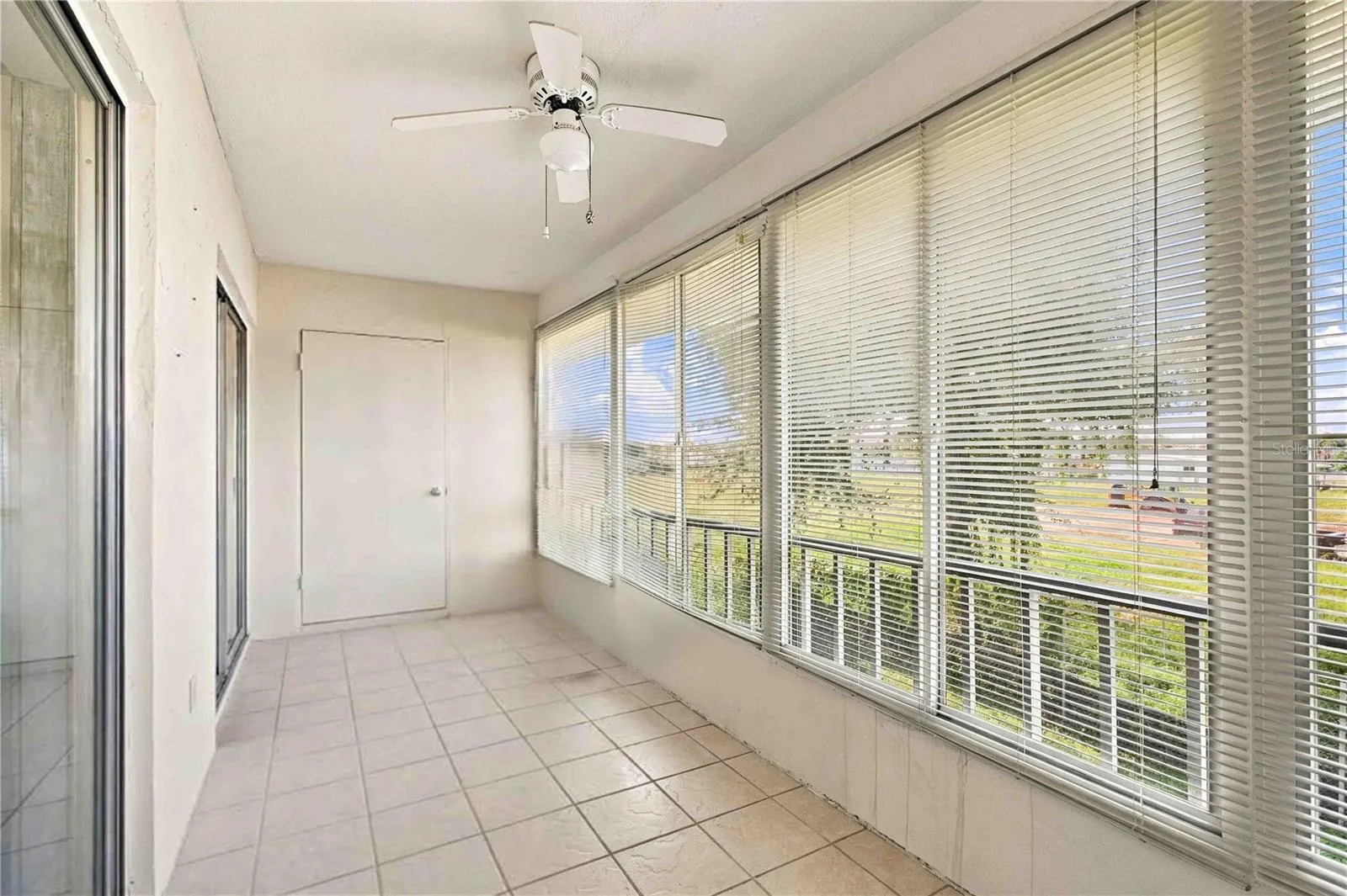 2 separate sliders lead to balcony