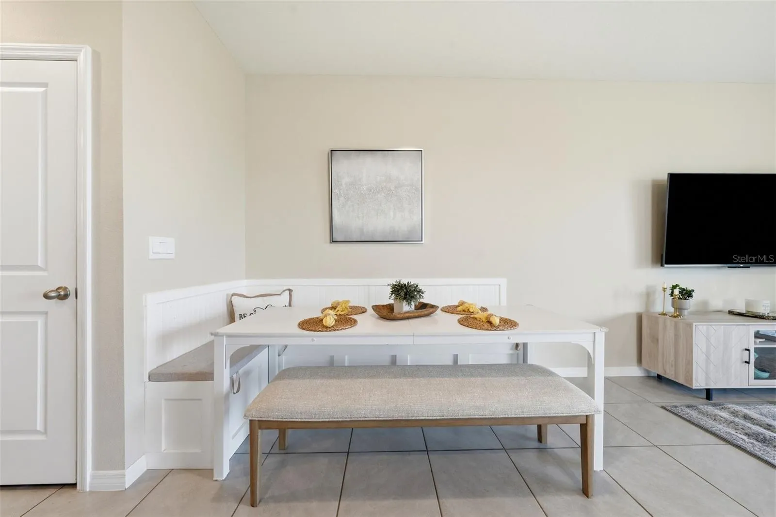 Custom Built-in Bench offers a cute pulled together look with Storage