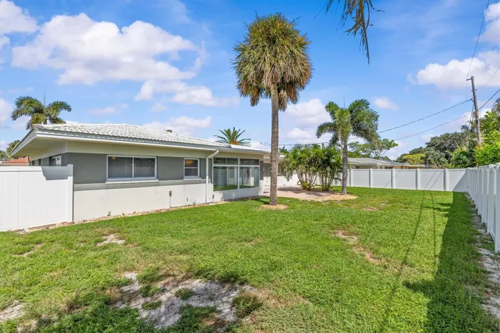 Large fully fenced backyard
