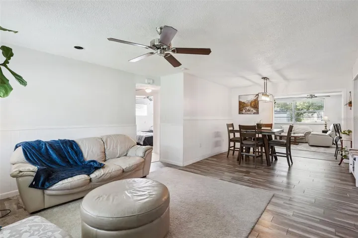 Front living into dining room