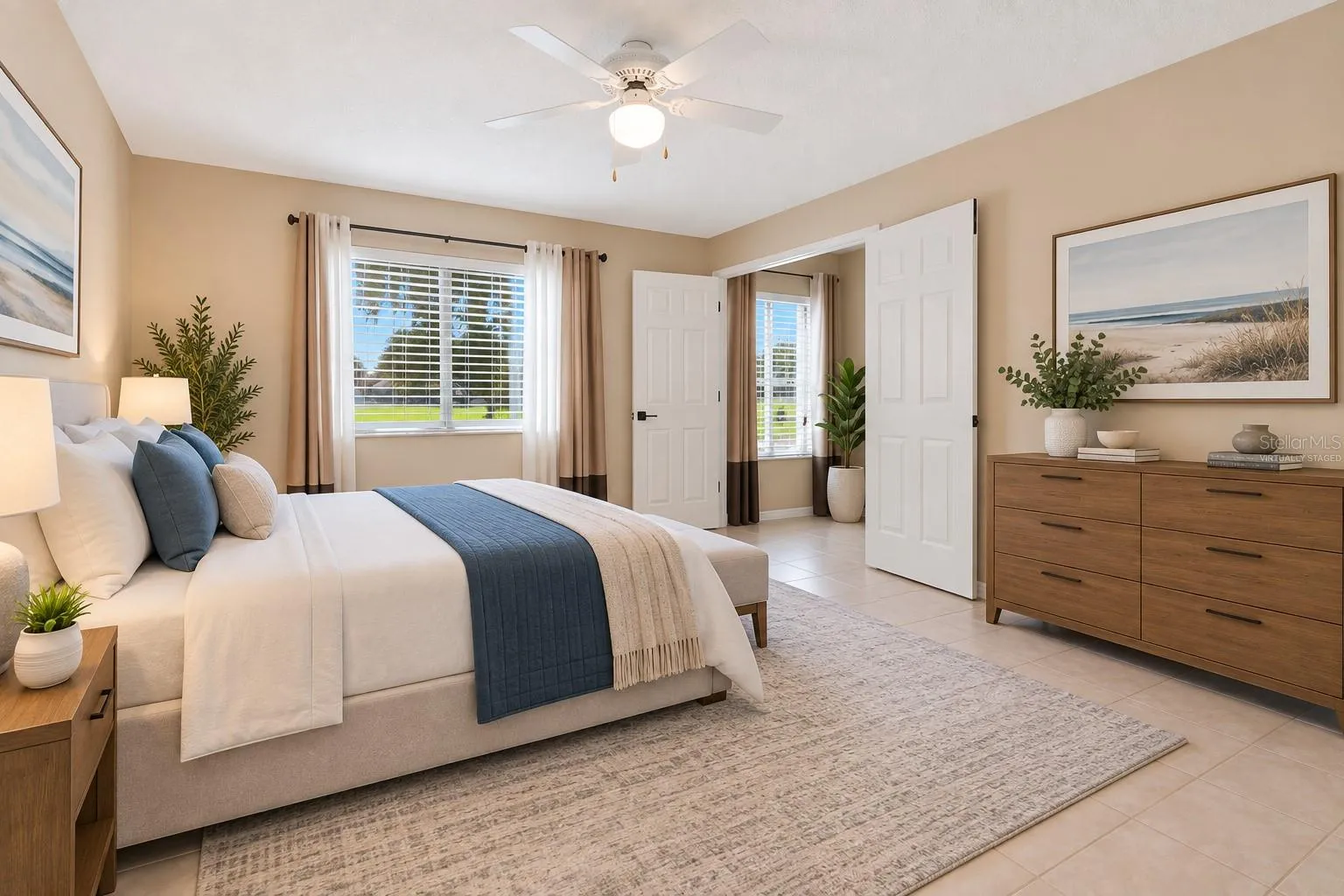 virtually staged-Primary Bedroom