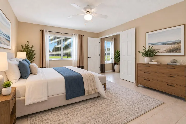virtually staged-Primary Bedroom
