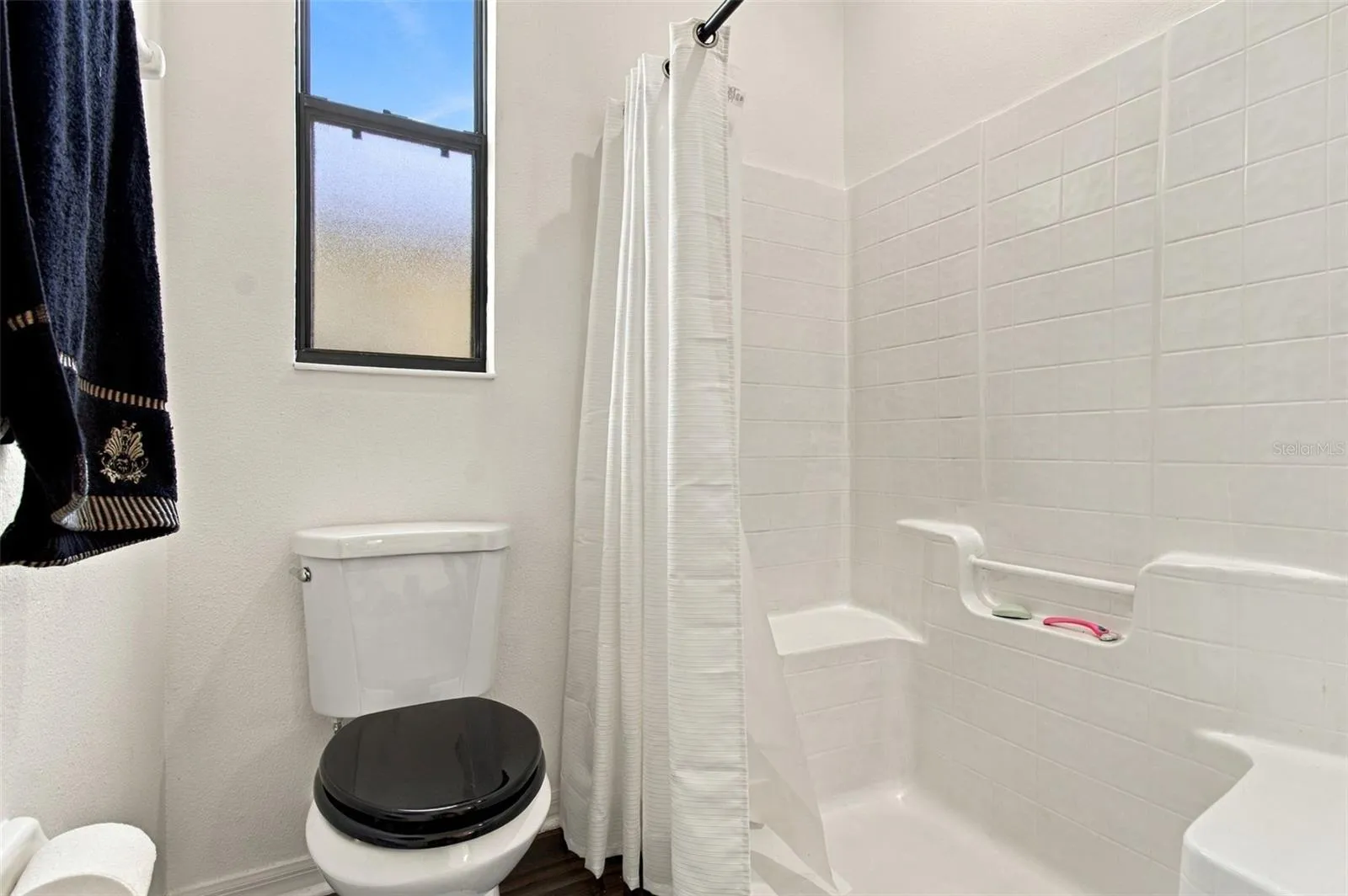 Walk-in shower with seat