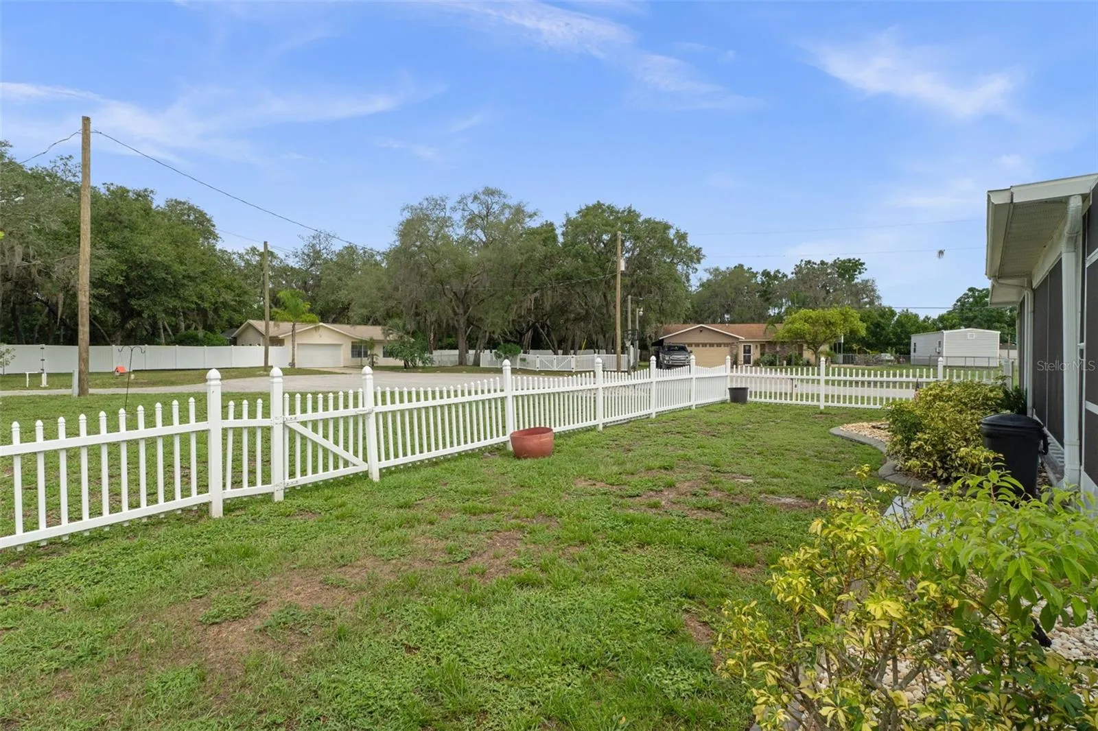 Fenced Area of Yard