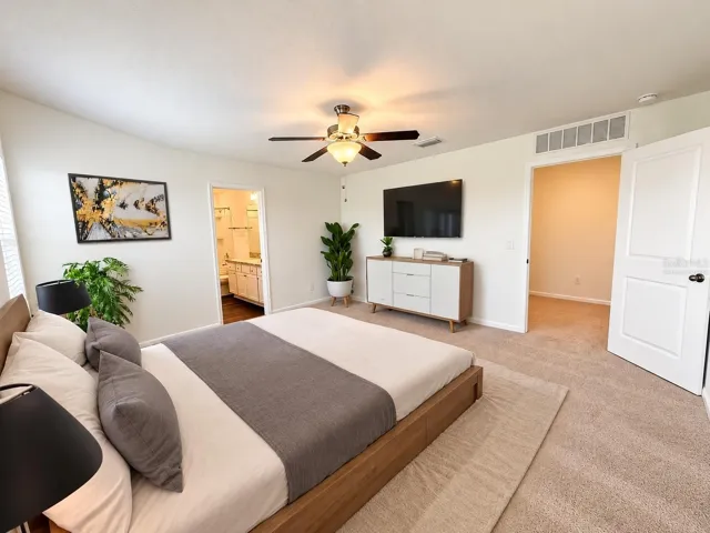 Virtually staged-primary bedroom