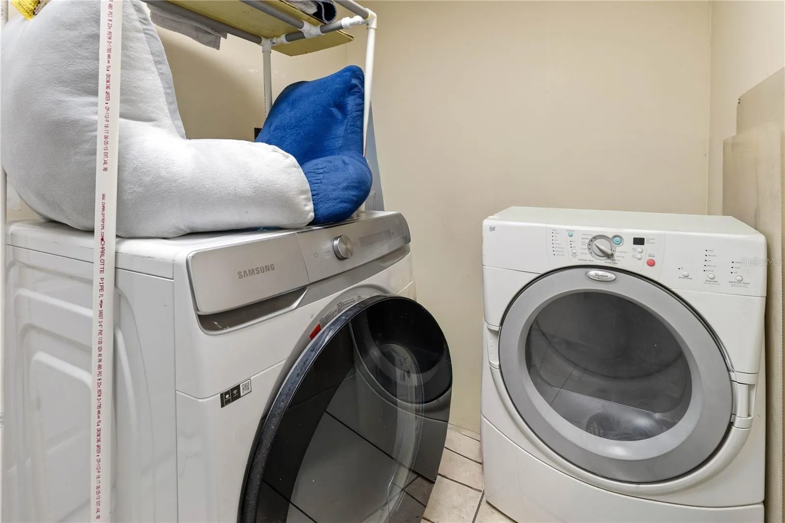 Inside laundry room
