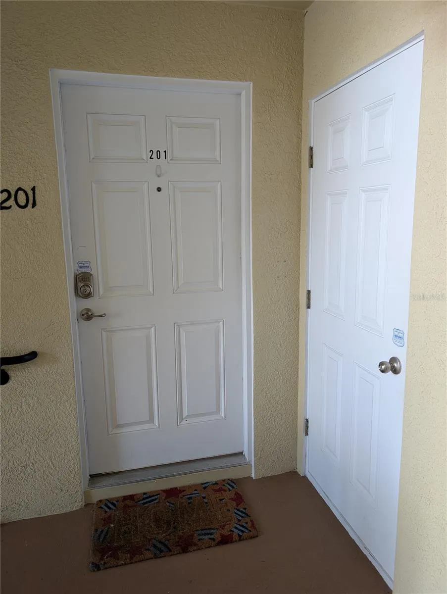 Front door and storage
