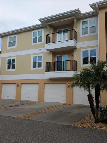 Garage and balcony