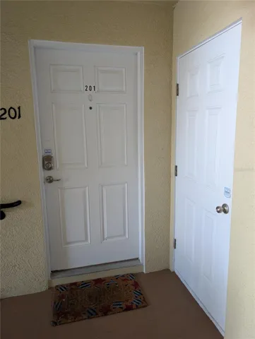 Front door and storage