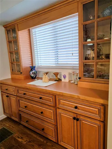 Maple Dining Room Hutch that matches the Kitchen Cabinets. Kitchen pictures coming soon.