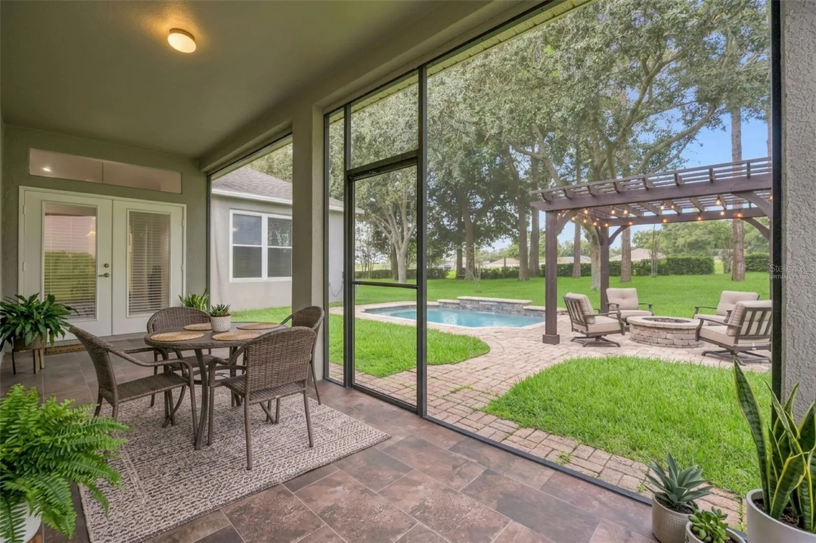 Virtually staged - enough room for a pool & Fire-pit