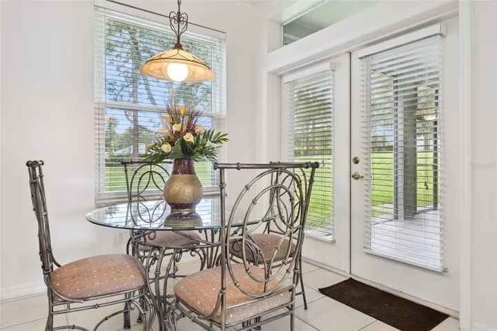 Breakfast/Dining Nook leading to patio/lanai