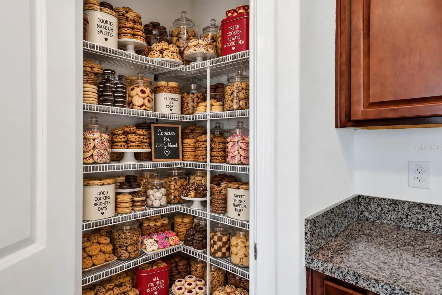 LOOK at how big this pantry is!