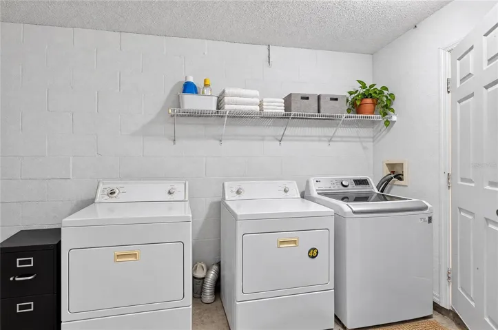Laundry in Garage