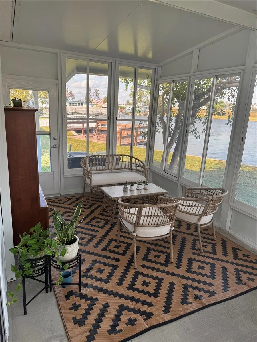 Oversized patio has 3 feet of concrete slab for worry free lifetime stability