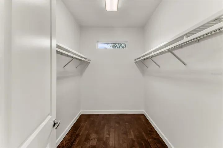 Walk in closet in Primary