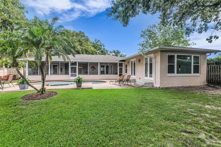 Nice size back yard