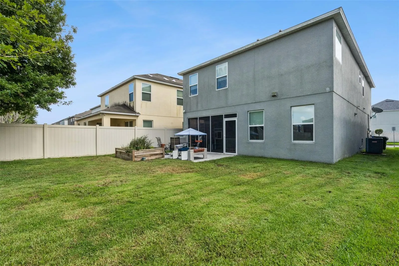 Large back yard