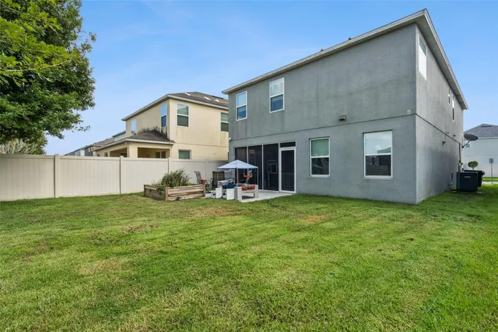 Large back yard