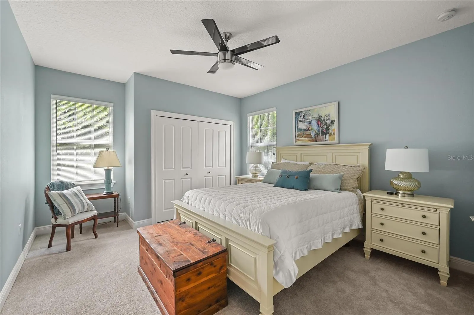 The additional bedrooms were designed to be large enough for queen beds, with a window niche that allows room for a sitting chair or desk.