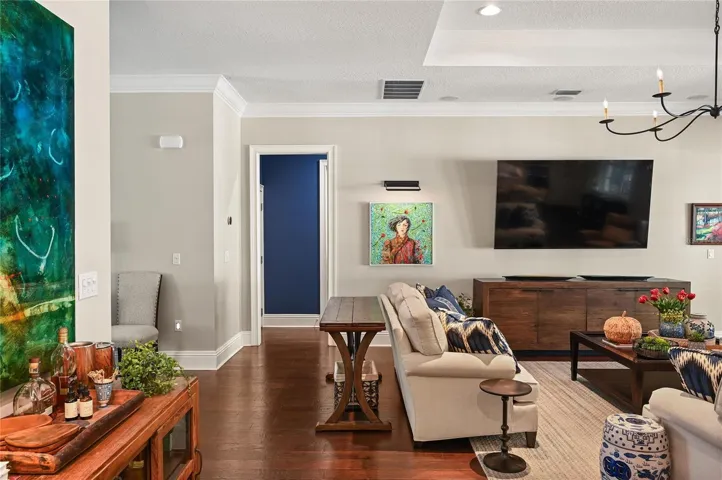 The form and function of this house exceeds expectations, with a half bath convenient to the family room along with laundry, storage, and garage access adjacent to the family room.