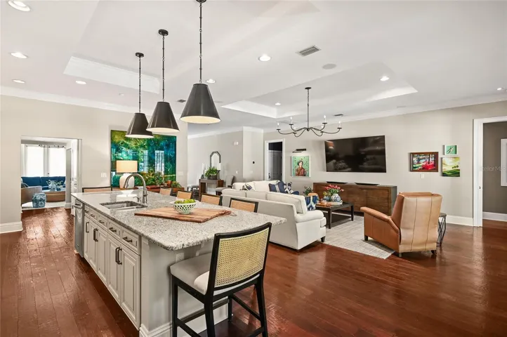 There is room for multiple cooks and plenty of guests.
