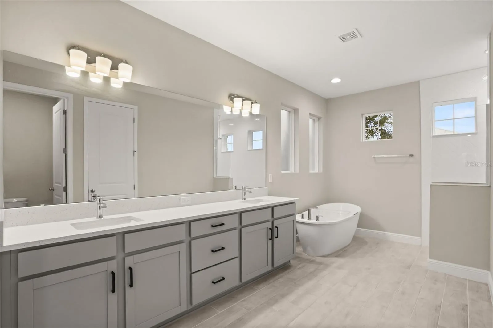 Master bathroom with soaking tub
