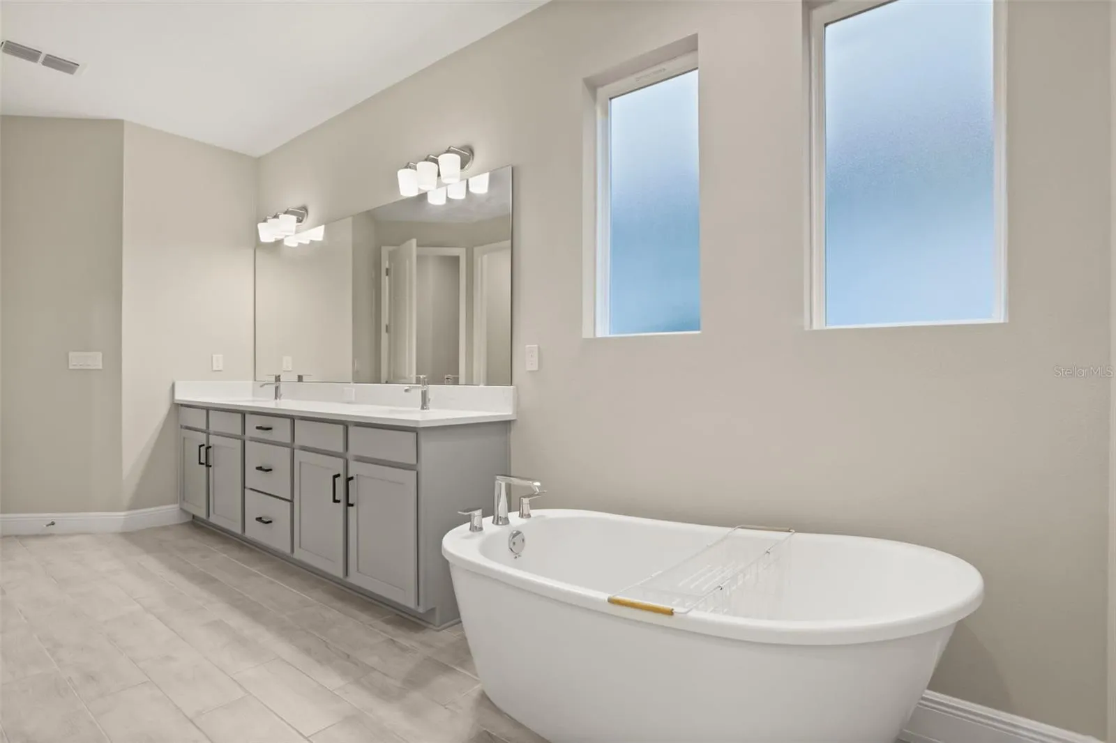 Master bathroom with soaking tub
