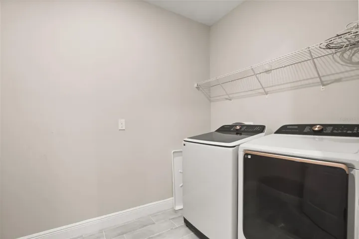Upstairs laundry room