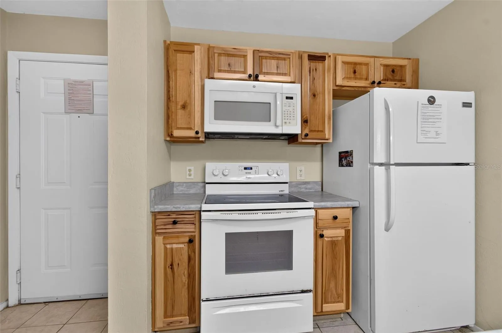 Kitchen and front door