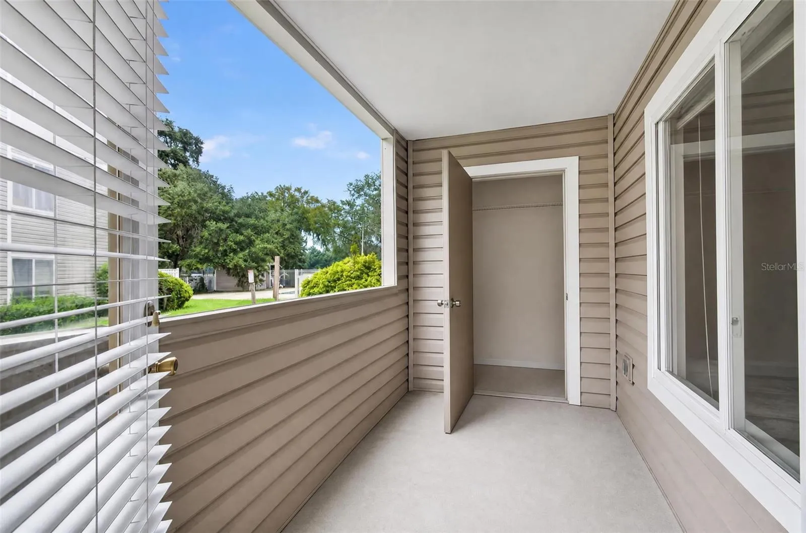 Back Patio with Storage Area