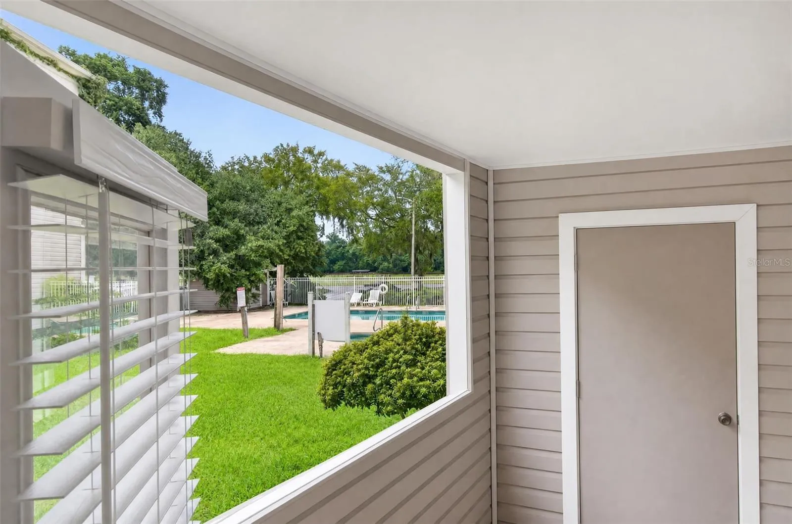 View of Pool Area from the unit